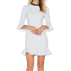 REBECCA VALLANCE light blue dress with ruffles